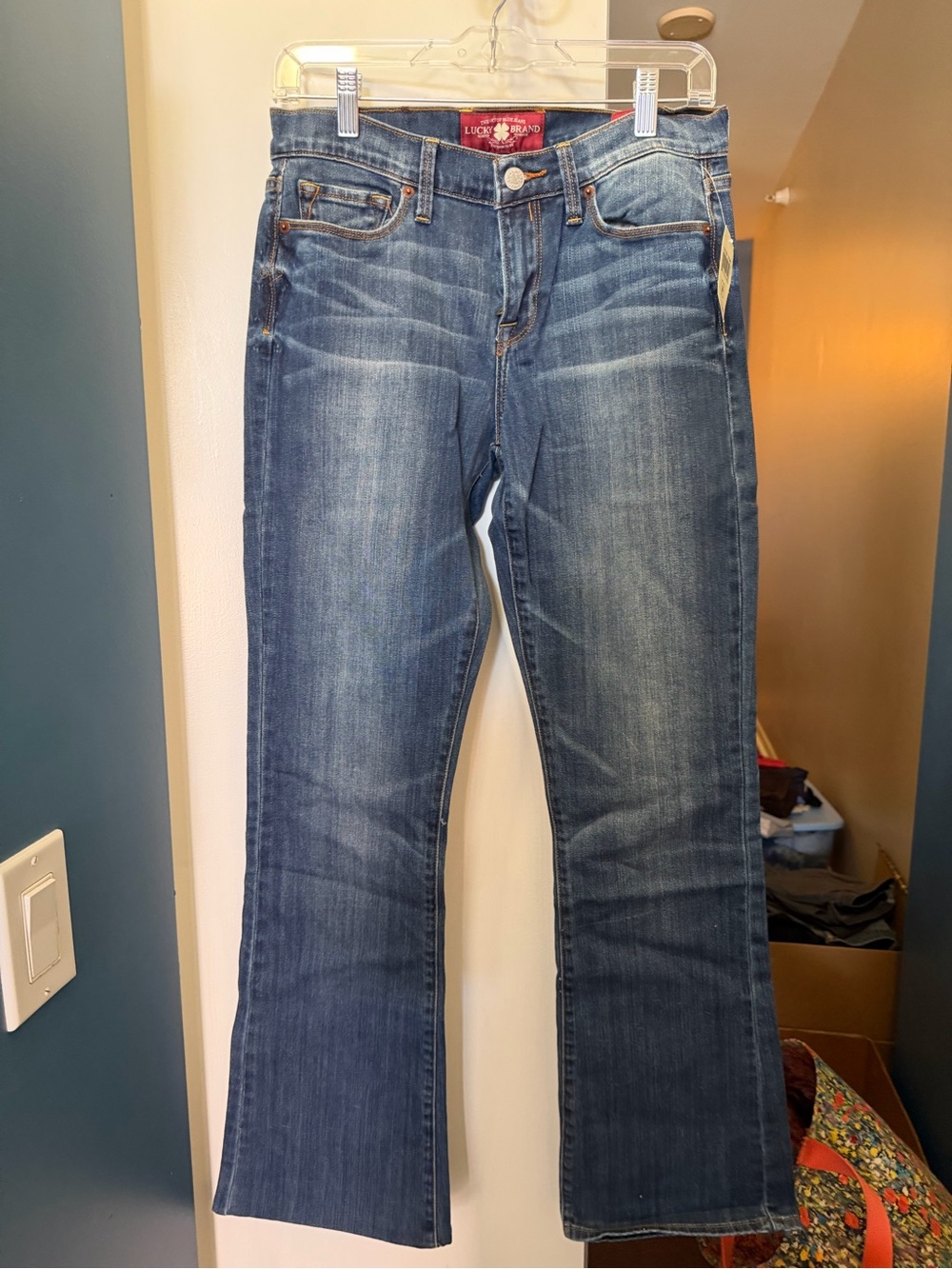 Lucky Brand Medium Blue Flare Jeans - Wide Leg